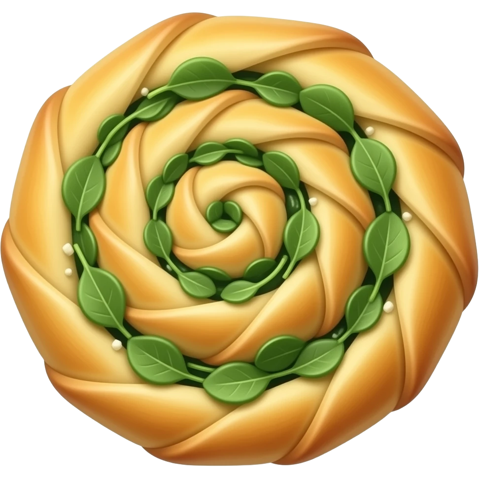 spiraled spanakopita emoji