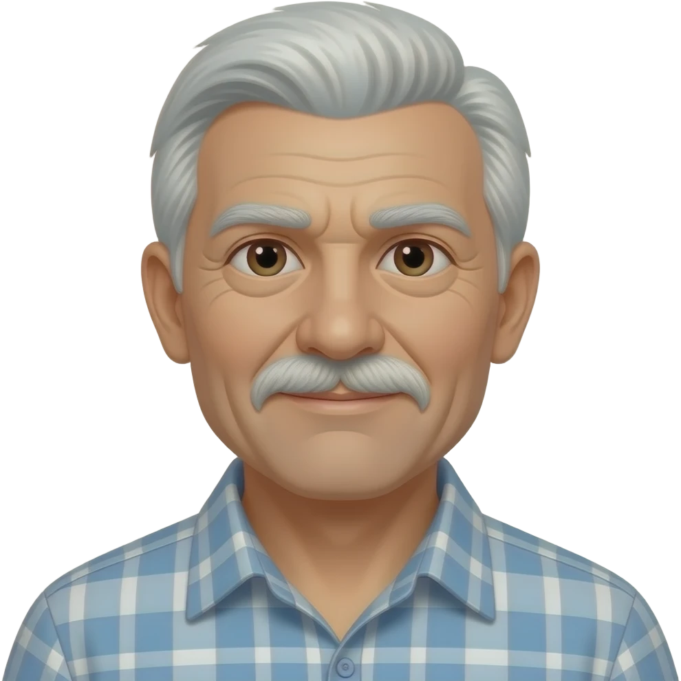 An old man with a mustache emoji