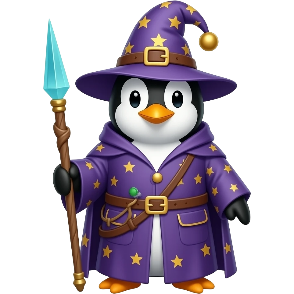 Penguin Wizard emoji