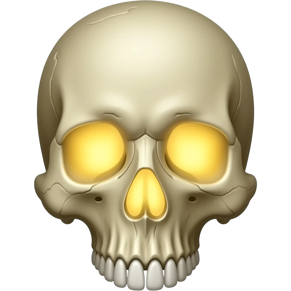 . إيموجي "الجمجمة المضيئة emoji