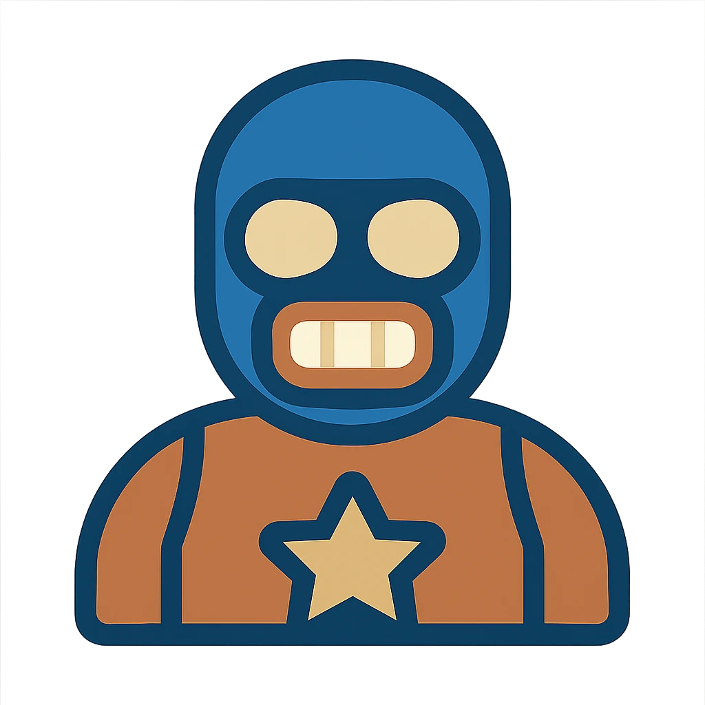 El Primo from Brawl Stars, lineal color icon style, clean lines and soft color fills emoji
