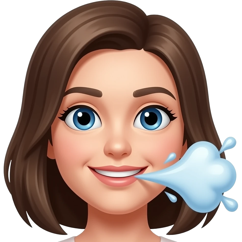 squirting cum on a girls face emoji