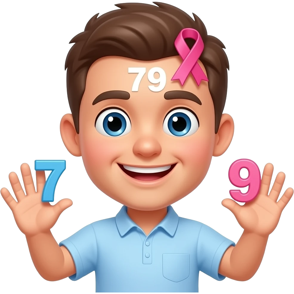 Şimdi senden gülen bir yüz ve bir elinde 7 bir elindede 9 olsun başını tam üstünede 79 istiyorum başının föşesine bir pembe kurdele koy emoji