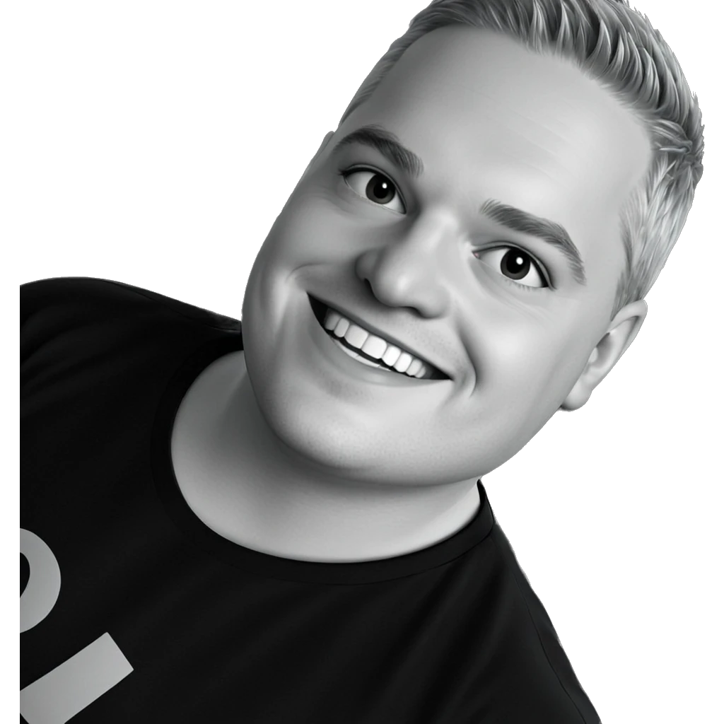 smiling boy in monochrome shirt emoji