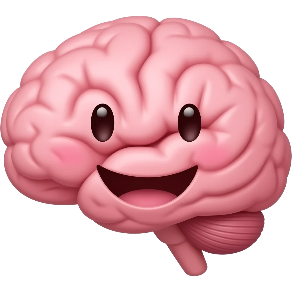 happy brain emoji