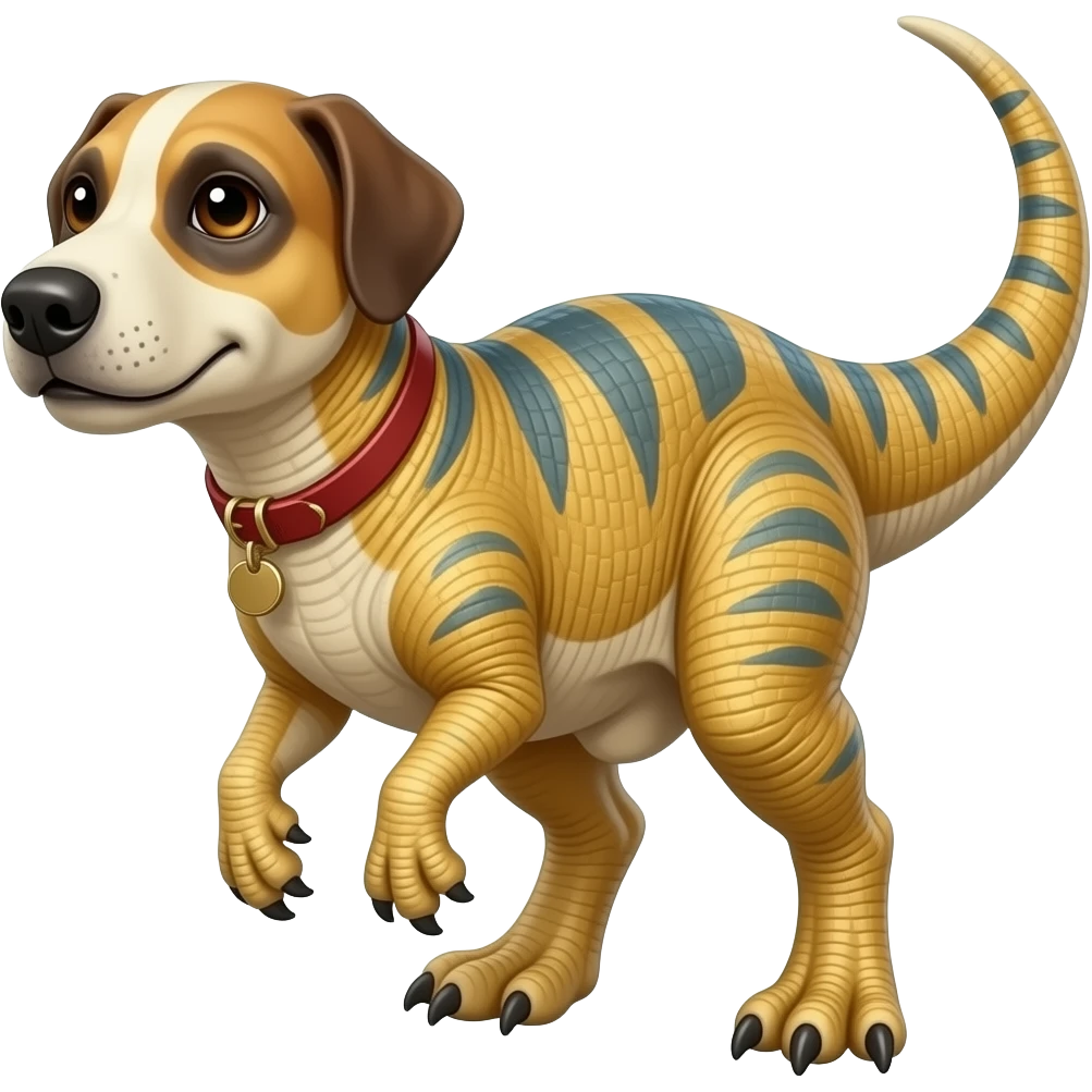 dino mixed with dog emoji