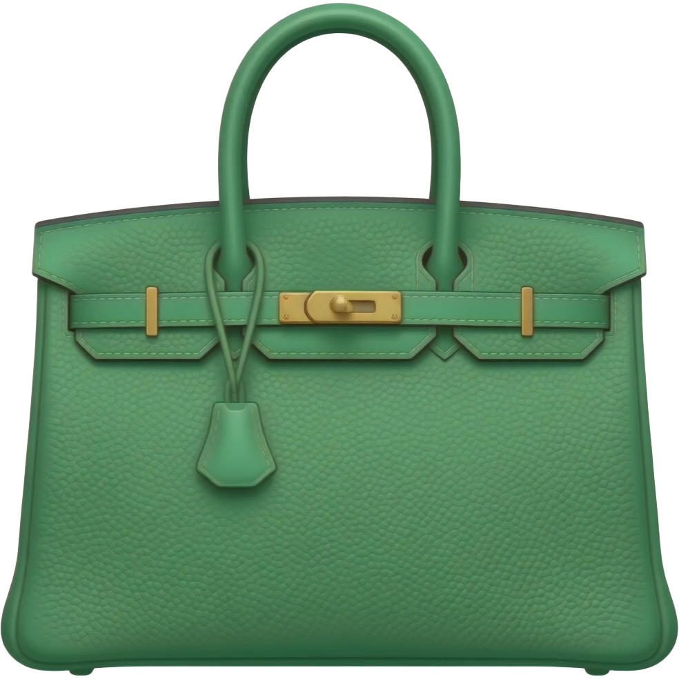 green hermes bag emoji