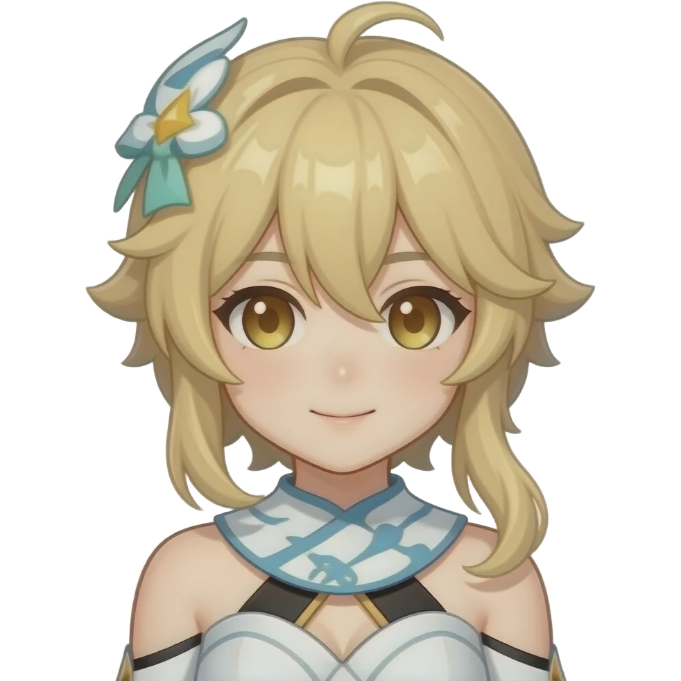 Lumine from Genshin Impact emoji