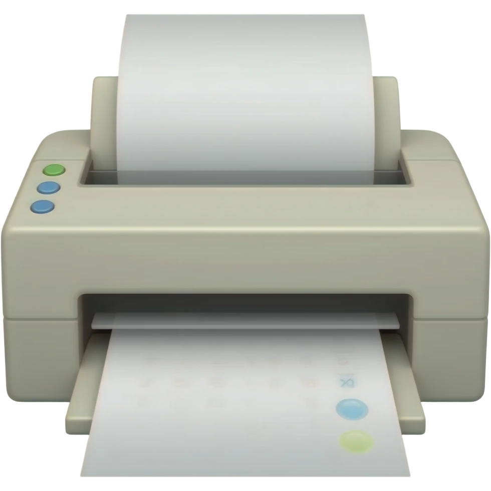 classic old printer emoji