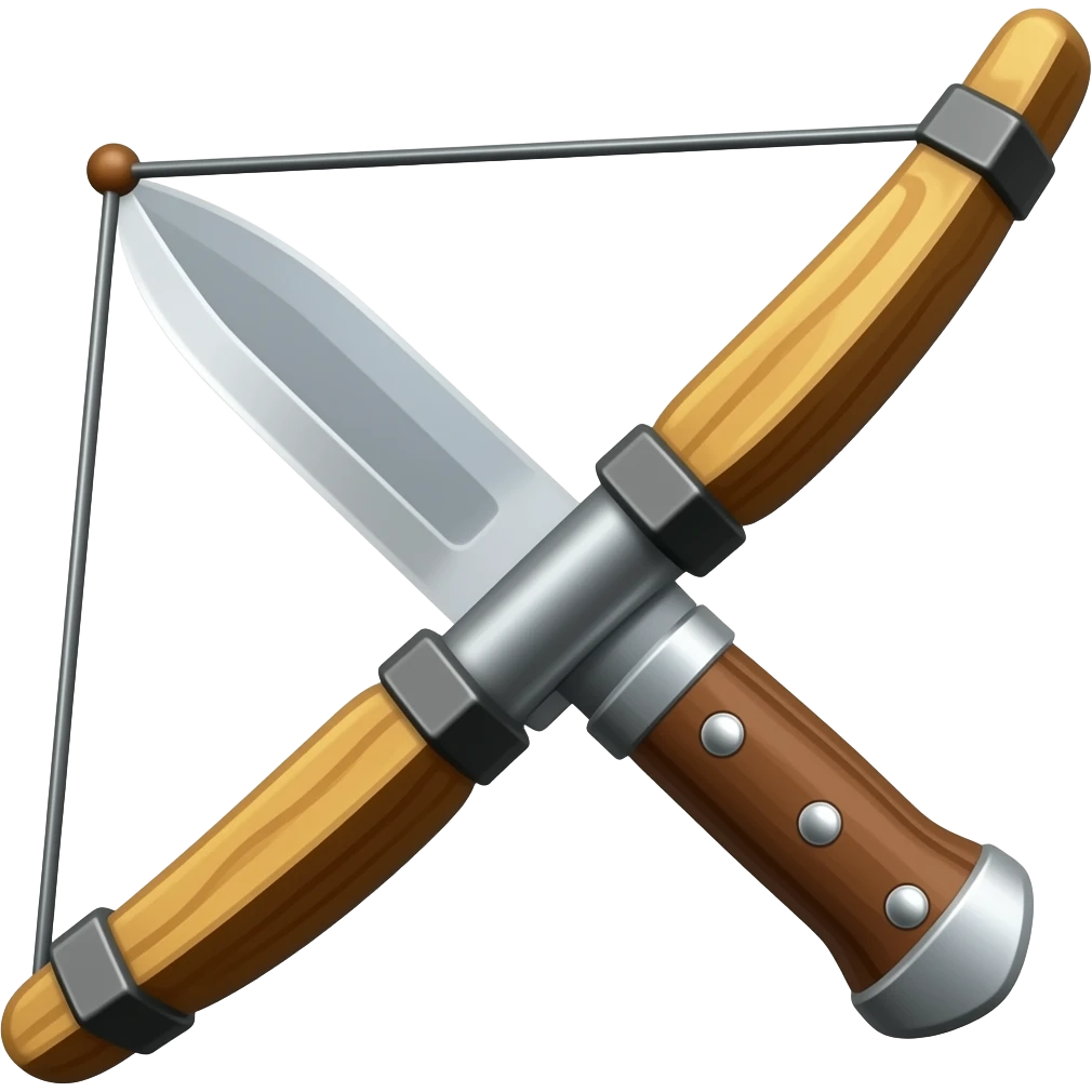Bow with a knife emoji