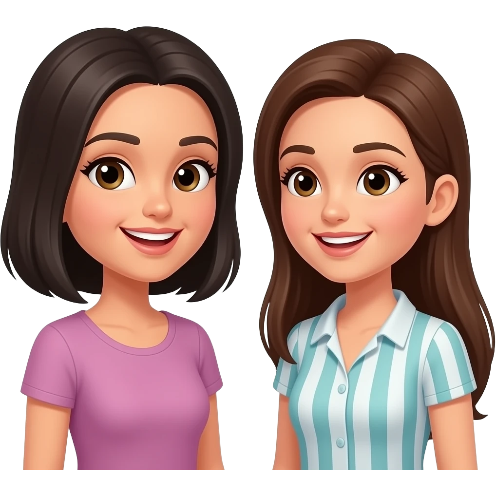 two friends talking emoji