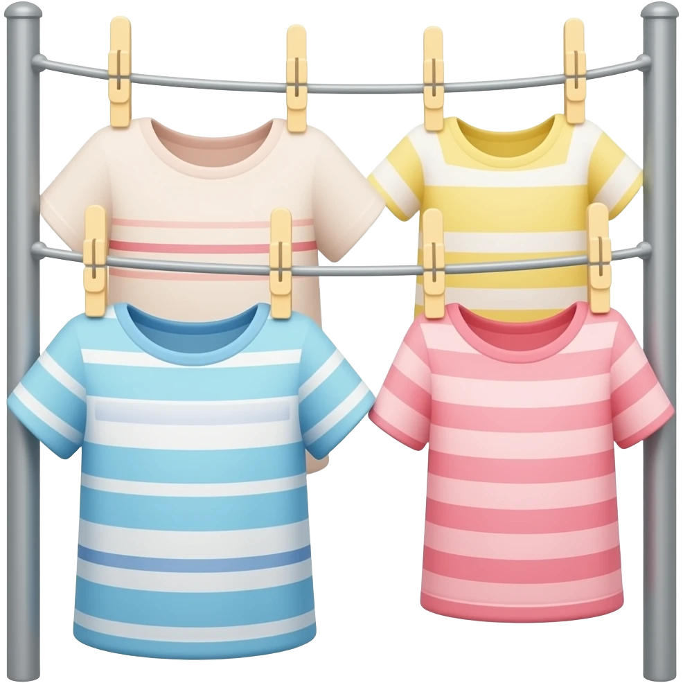 Australian spinning washing line with clothes hanging emoji