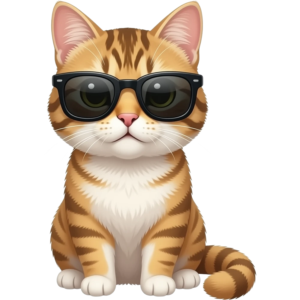 Cat wearing sunglasses emoji