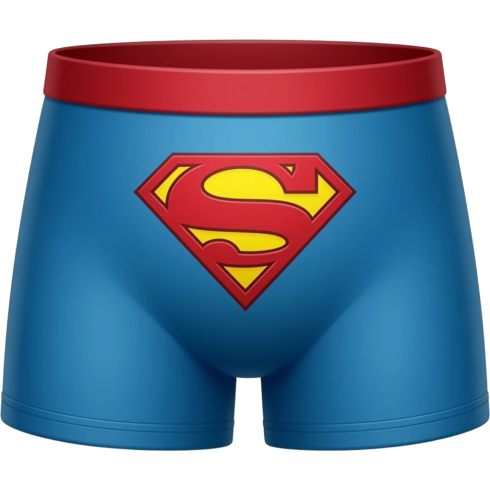 SuperMan underwear emoji only underwear emoji