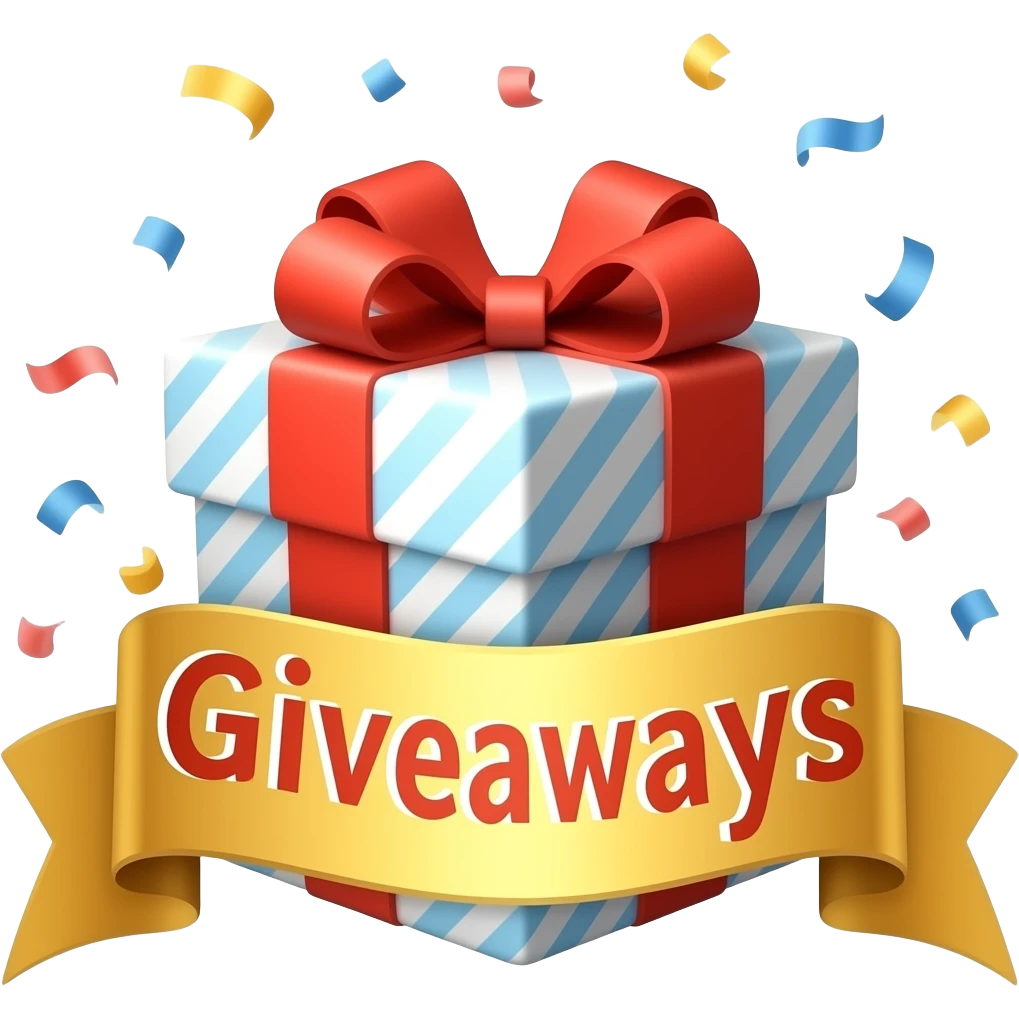 mach ein emoji für ein discord server wo es ganz viele giveways gibt emoji