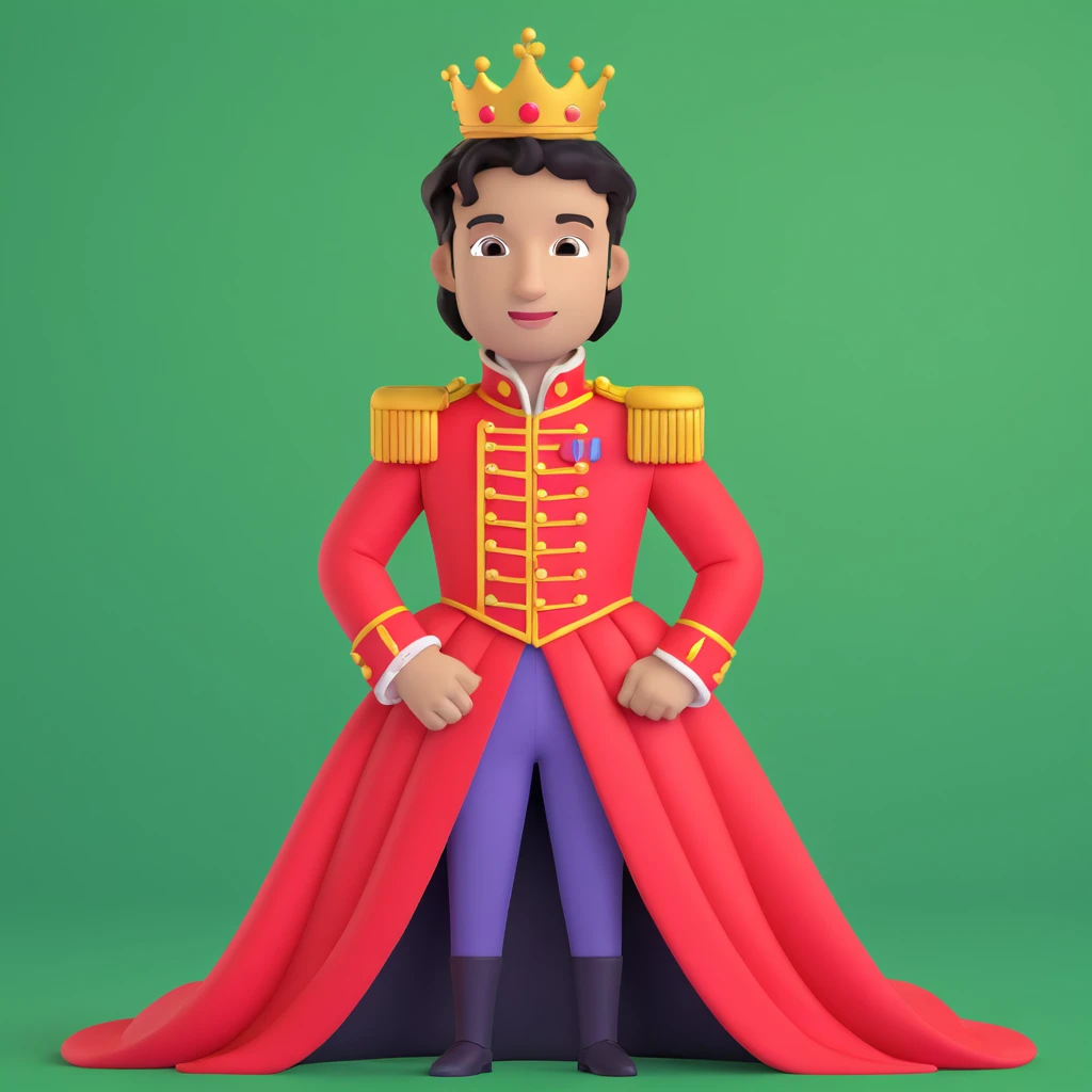 prince in red dress, royaqle background emoji