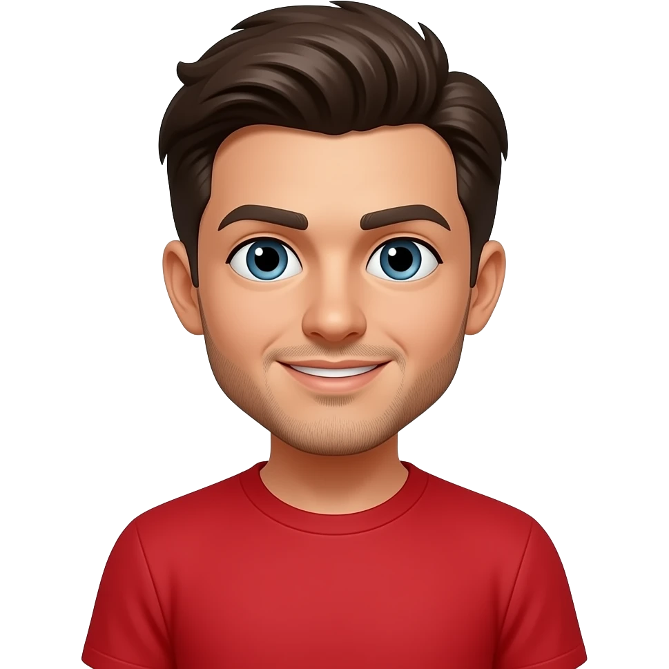 fond blanc + t shirt rouge pour cette image stp emoji