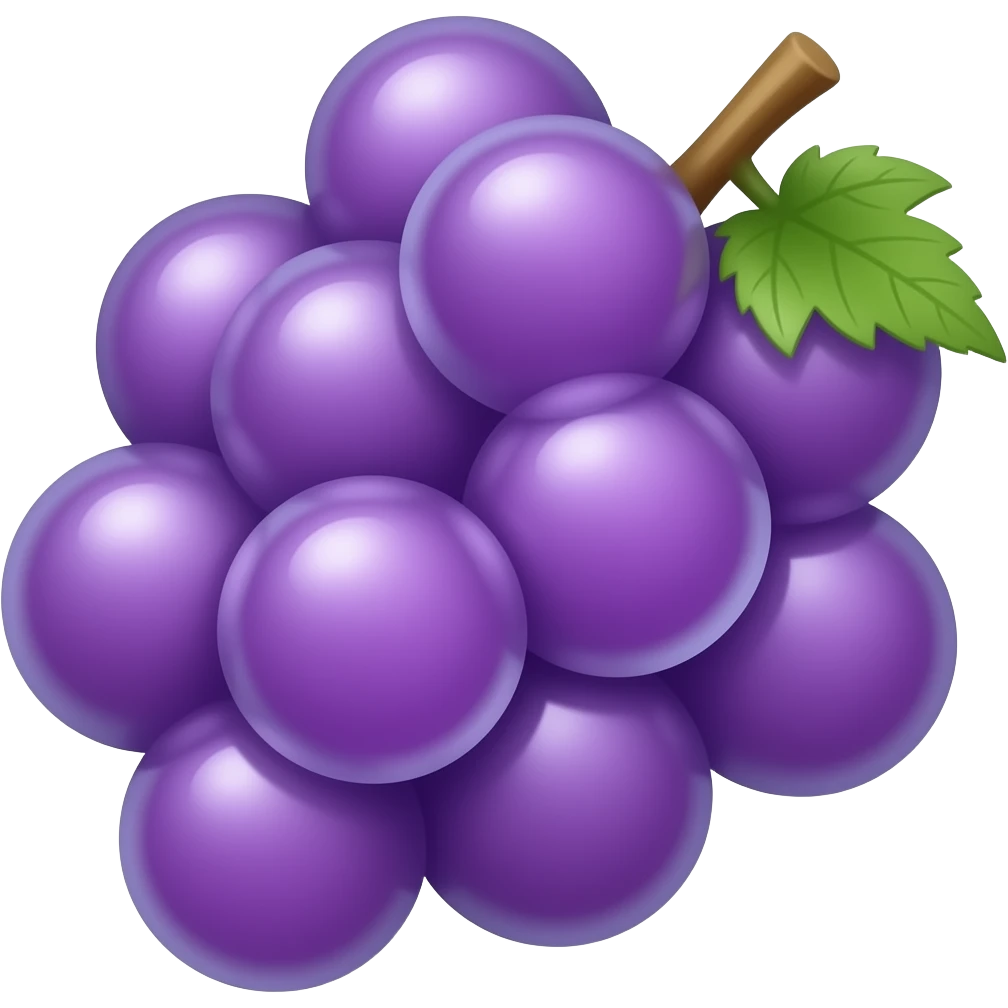 Kawaii grapes emoji