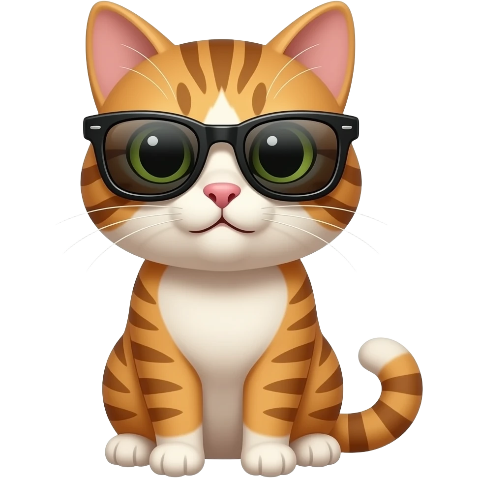 Cat wearing sunglasses emoji