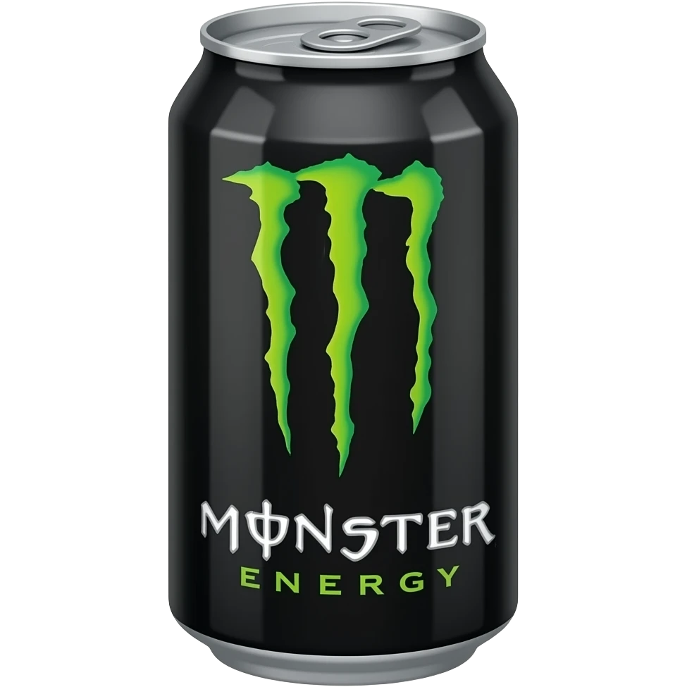 A monster energy drink can emoji