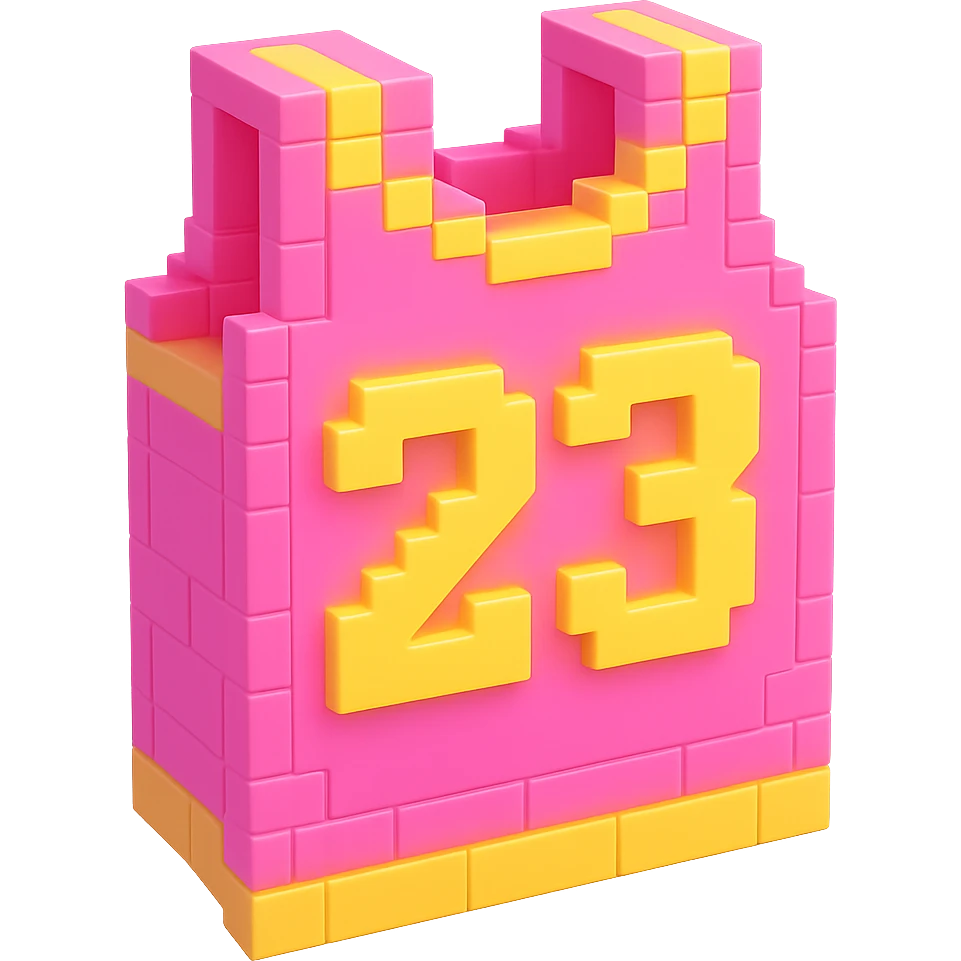 светящейся розовая баскетбольная майка с надписью "23", no background emoji