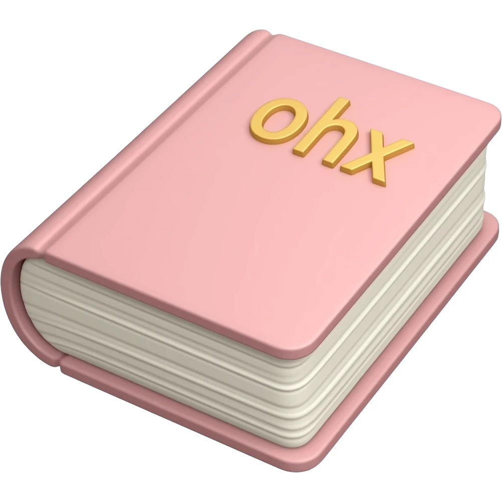 Crie um emoji de IOS. Bíblia na cor rosa claro emoji