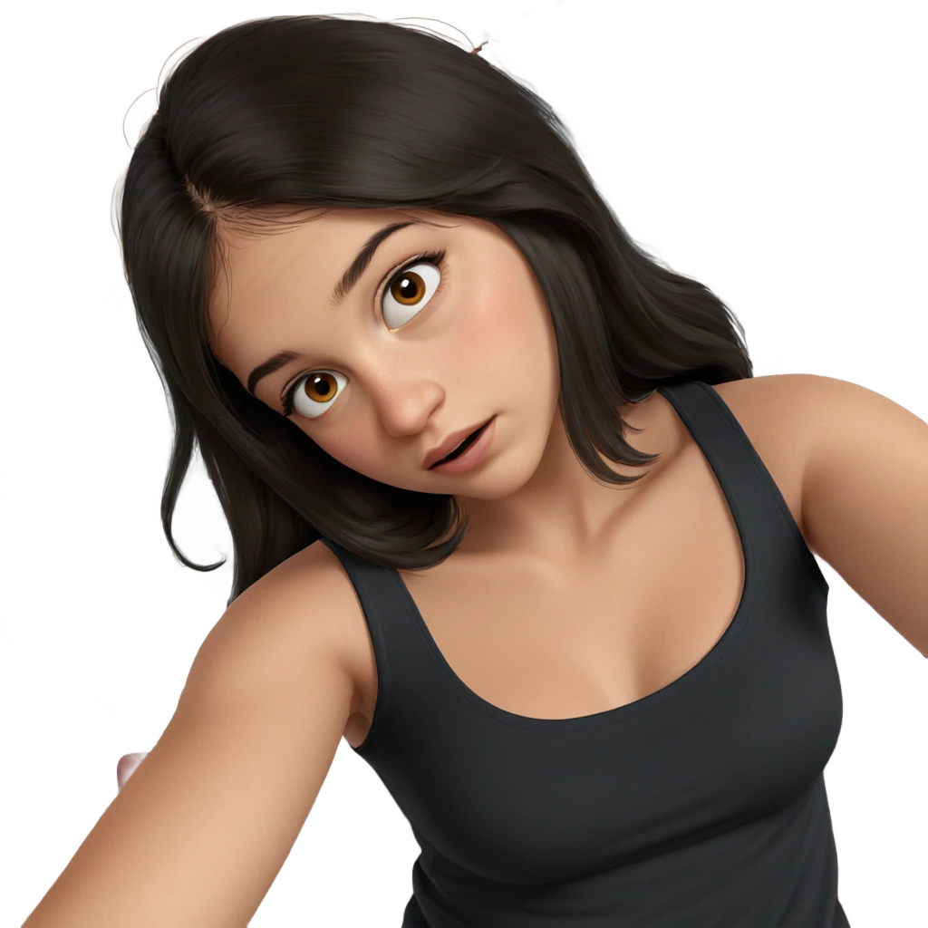 realistic portrait of girl emoji