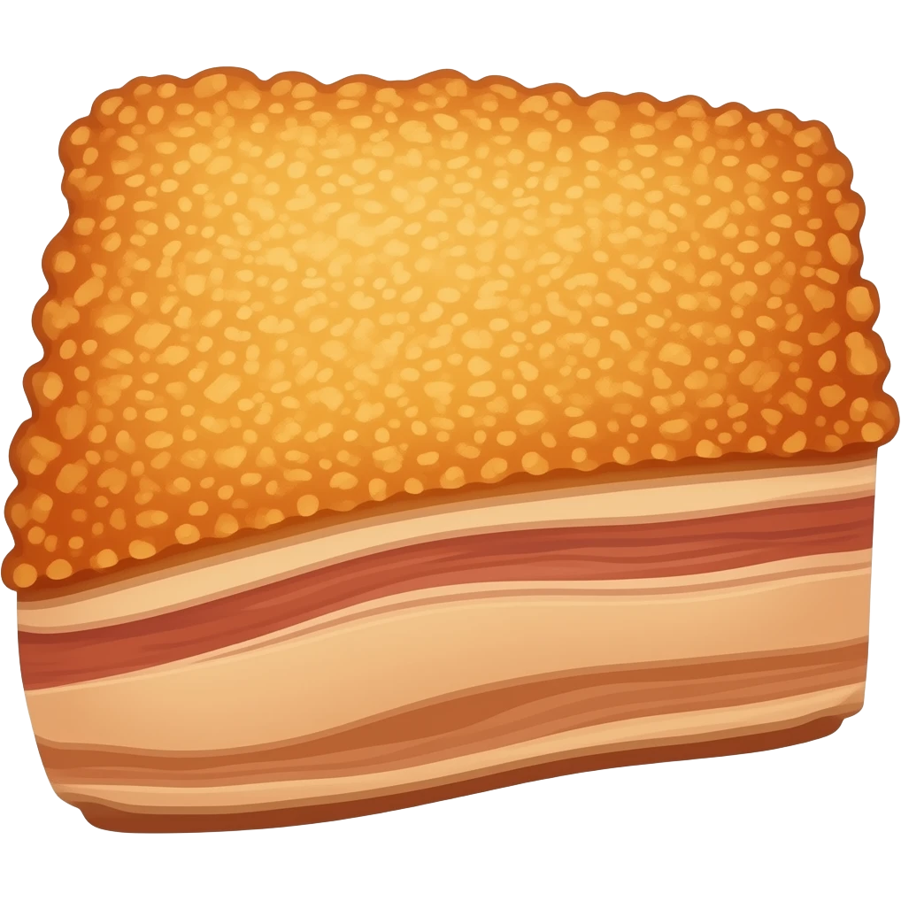 torrezno filipino. visualmente es similar a un torrezno en españa. panceta frita emoji