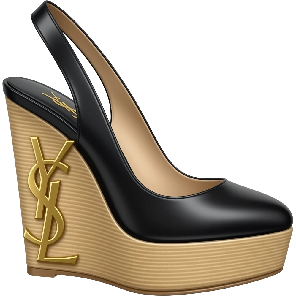 Tacones YSL.en la parte de la cuña emoji