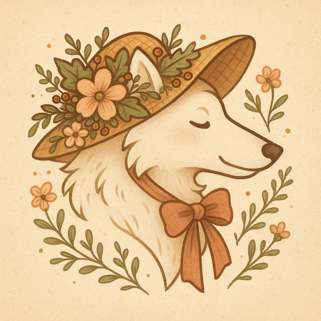 Give the Overwolf logo a cute cottagecore makeover emoji