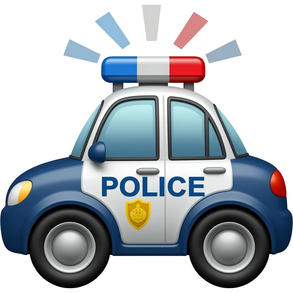 Police auto siren emoji