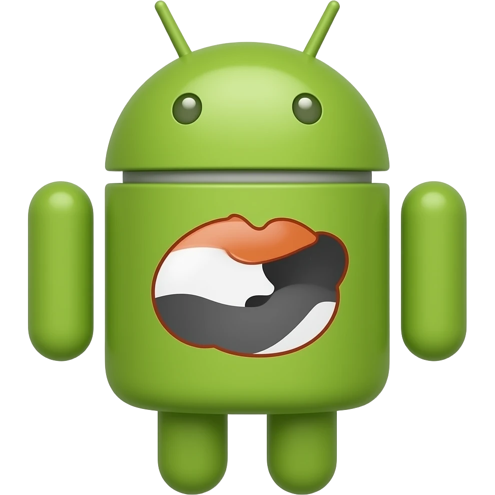 A blind man (android) emoji