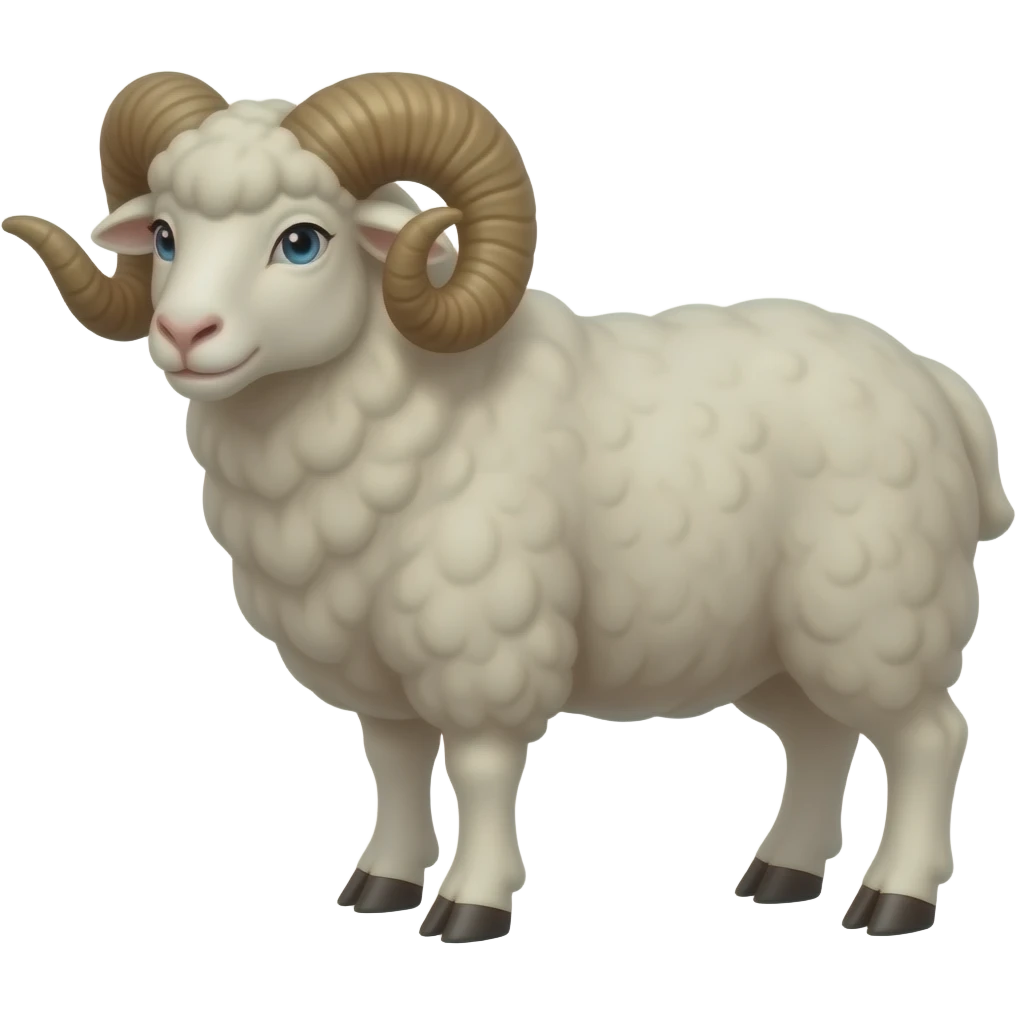A ram thinking emoji