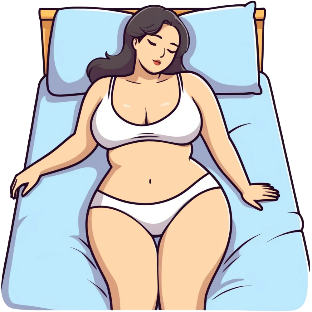 Thick. Blonde. woman. Big tits. On bed  emoji