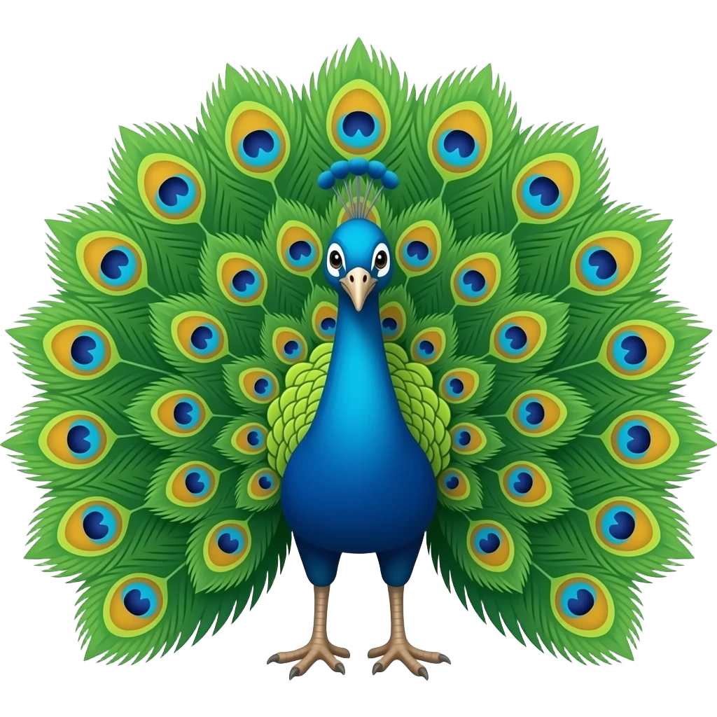 Peacock emoji