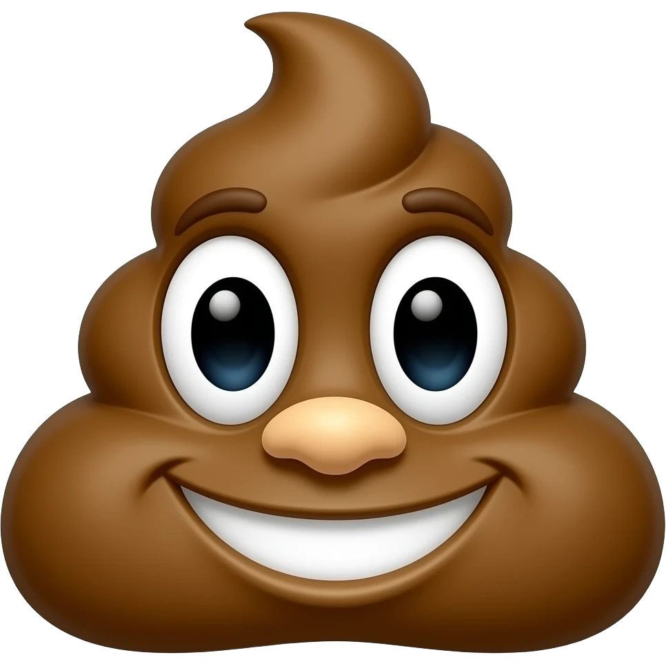 the words poo crew emoji