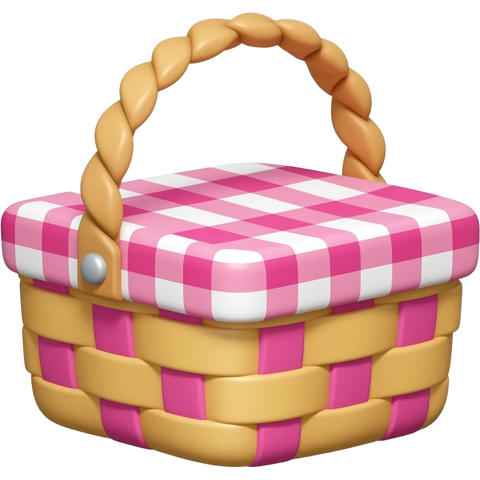 Pink picnic basket emoji