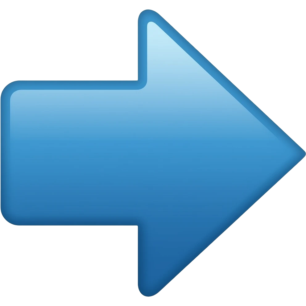 right pointing blue arrow emoji