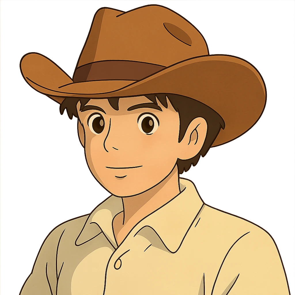 a cowboy hat, viewed 2/3 to the front emoji
