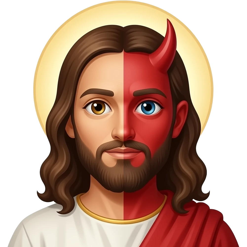 jesus crossover satan emoji