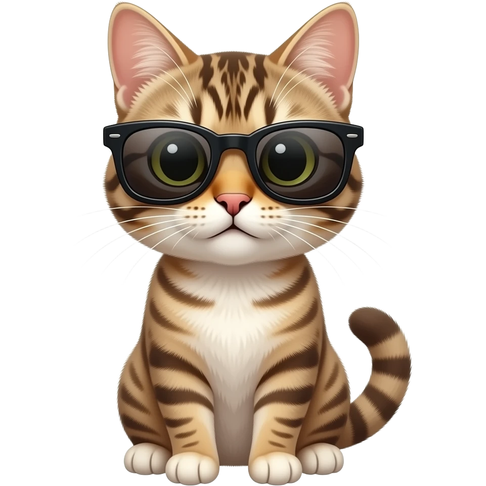 Cat wearing sunglasses emoji