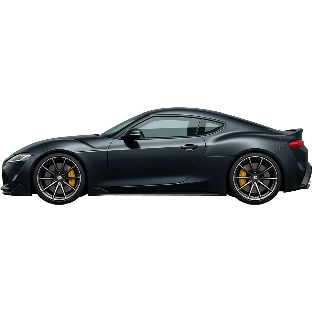 Sport style black car emoji