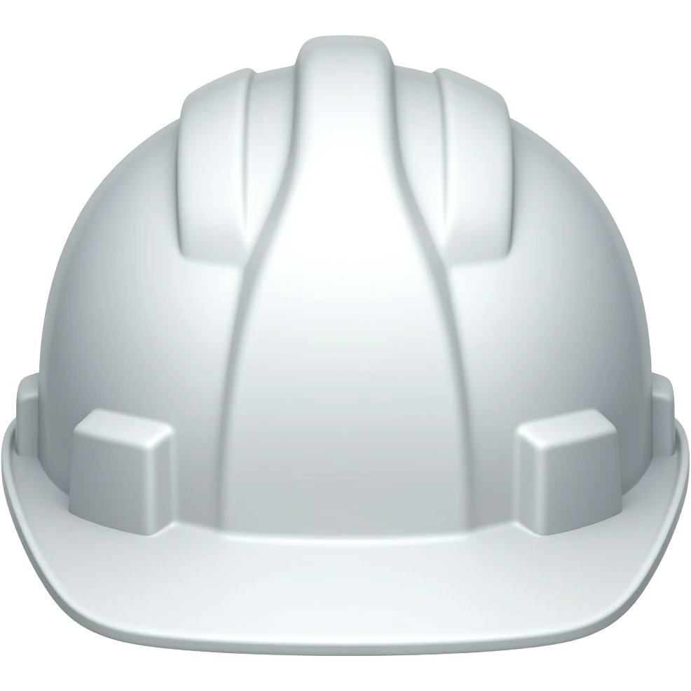 Casco blanco de ingeniero emoji