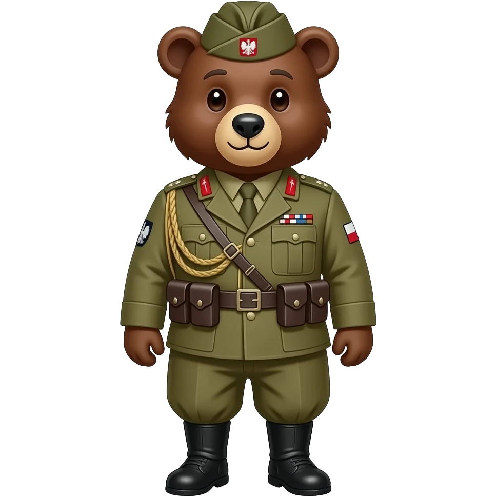 Bear ww2 polish soldier emoji