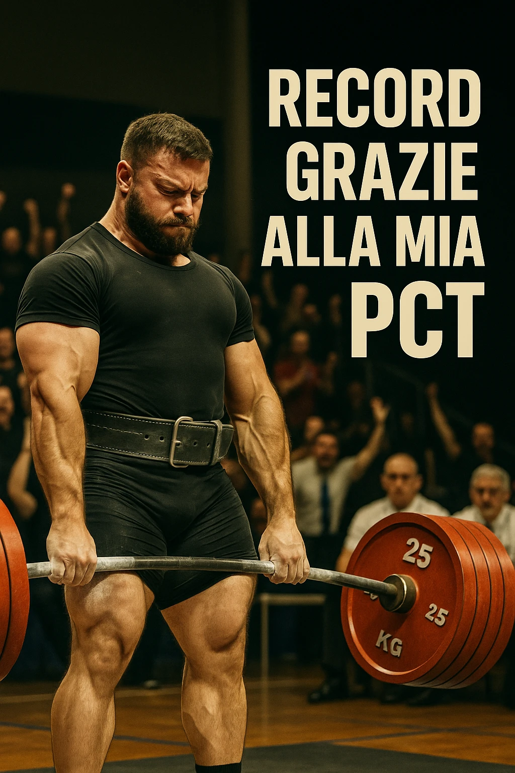 Powerlifter in gara che fa record grazie alla sua "PCT" in italiano emoji