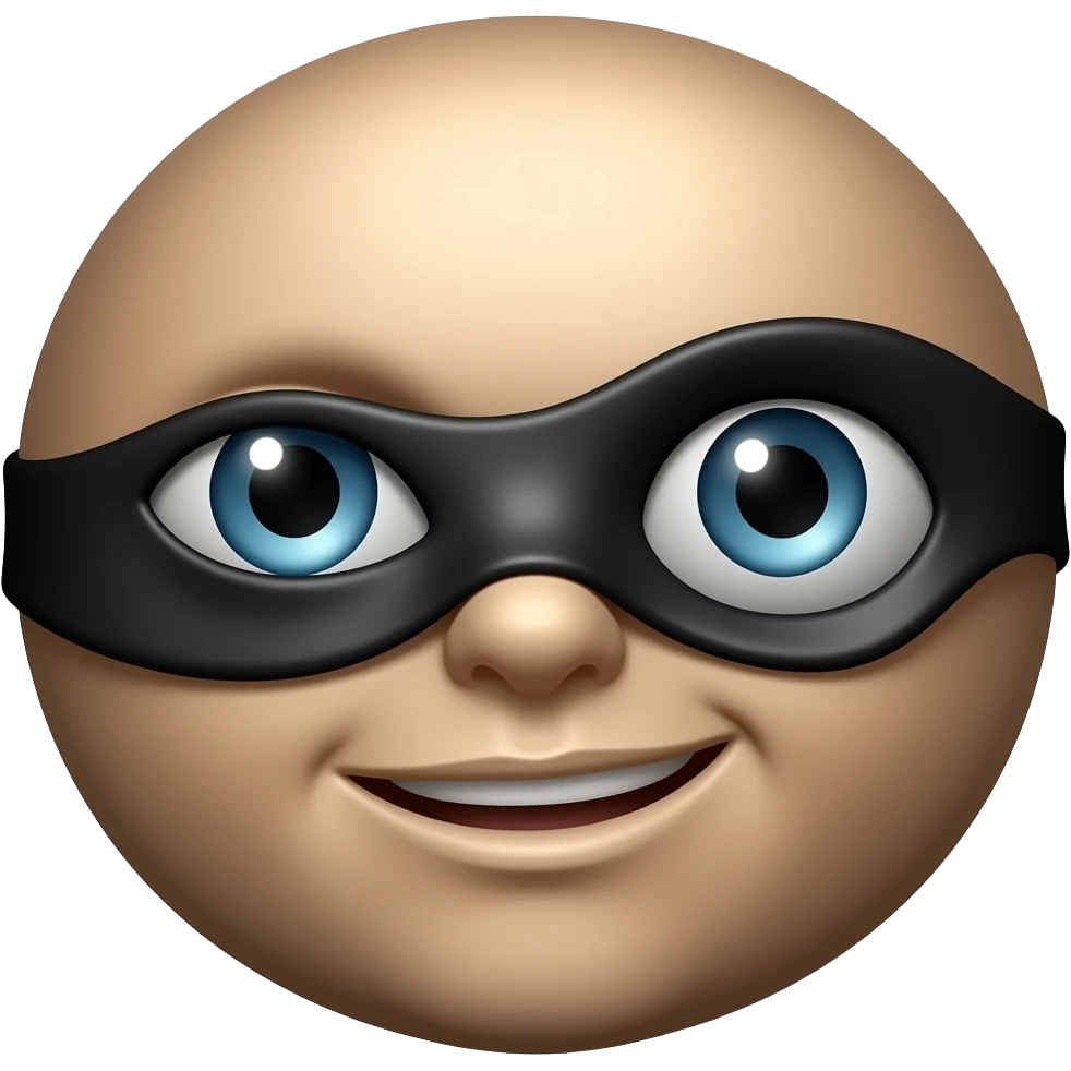 Black single eyepatch , no human face emoji