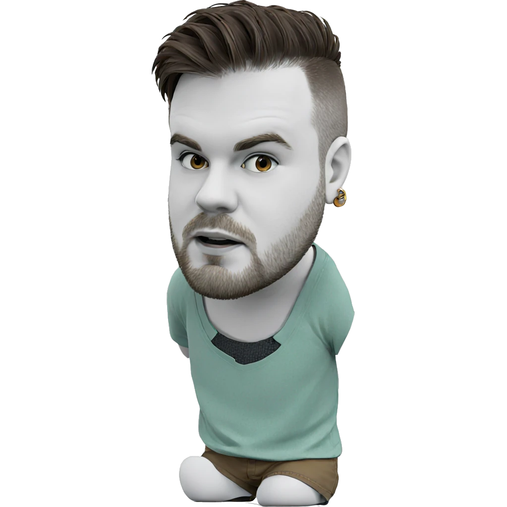 chibi boy with beard emoji