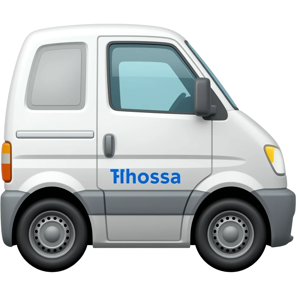 white van facing right emoji