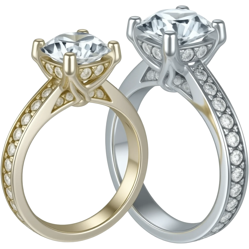 Two engagement rings emoji