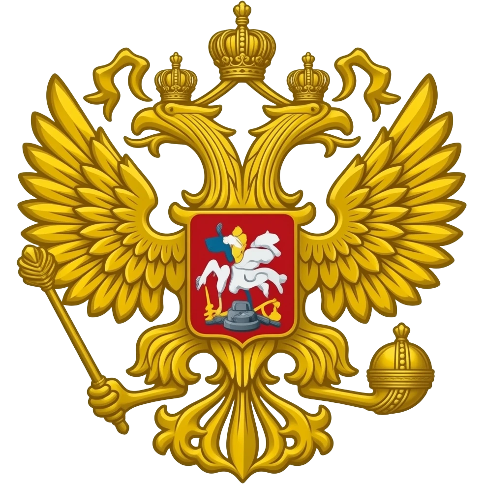 Российский герб черный emoji